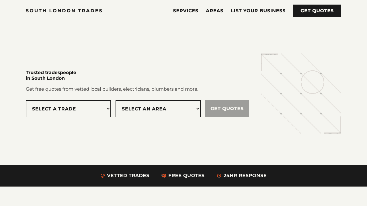 The South London Trades website